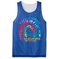 In April We Wear Red Autism Awareness Acceptance Red Instead Gift Mesh Reversible Basketball Jersey Tank