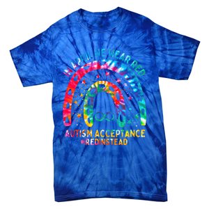 In April We Wear Red Autism Awareness Acceptance Red Instead Gift Tie-Dye T-Shirt