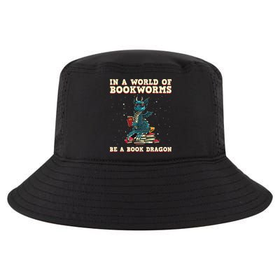 In A World Full Of Bookworms Be A Book Dragon Cool Comfort Performance Bucket Hat