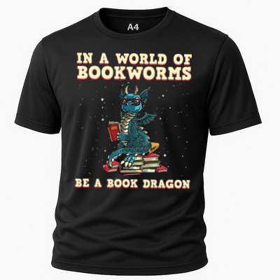 In A World Full Of Bookworms Be A Book Dragon Cooling Performance Crew T-Shirt