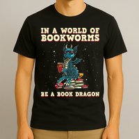In A World Full Of Bookworms Be A Book Dragon T-Shirt