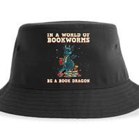 In A World Full Of Bookworms Be A Book Dragon Sustainable Bucket Hat