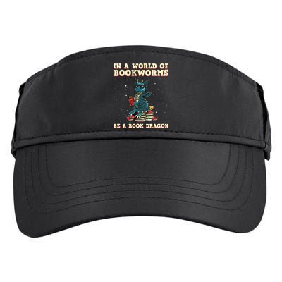 In A World Full Of Bookworms Be A Book Dragon Adult Drive Performance Visor
