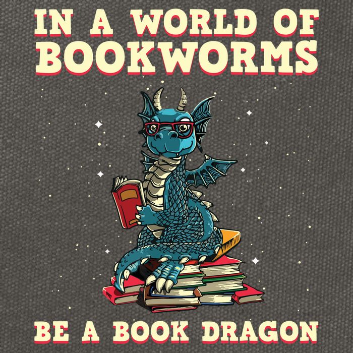 In A World Full Of Bookworms Be A Book Dragon Cotton Canvas Backpack