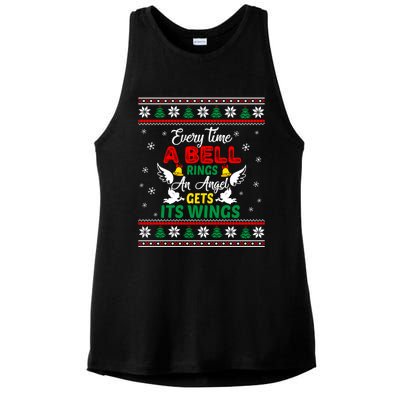 ItS A Wonderful Life Every Time A Bell Rings Cute Christmas Great Gift Ladies PosiCharge Tri-Blend Wicking Tank