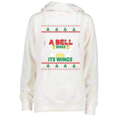 ItS A Wonderful Life Every Time A Bell Rings Cute Christmas Great Gift Womens Funnel Neck Pullover Hood