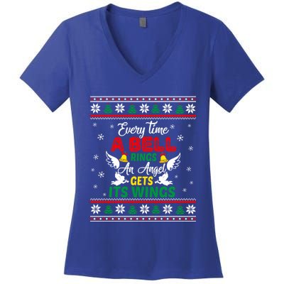 ItS A Wonderful Life Every Time A Bell Rings Cute Christmas Great Gift Women's V-Neck T-Shirt