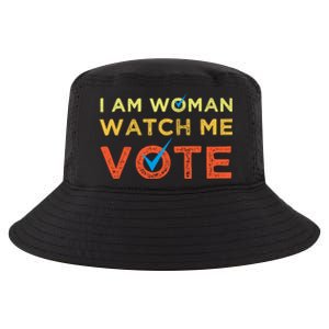 I Am Woman Watch Me Vote 2024 Cool Comfort Performance Bucket Hat