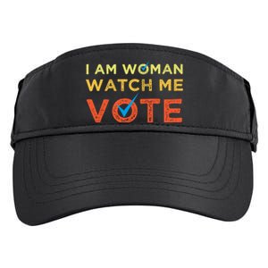 I Am Woman Watch Me Vote 2024 Adult Drive Performance Visor