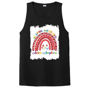 In April Wear Red Instead Autismacceptance Gift PosiCharge Competitor Tank