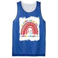 In April Wear Red Instead Autismacceptance Gift Mesh Reversible Basketball Jersey Tank