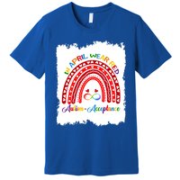 In April Wear Red Instead Autismacceptance Gift Premium T-Shirt