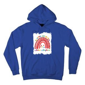 In April Wear Red Instead Autismacceptance Gift Tall Hoodie