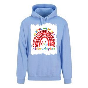 In April Wear Red Instead Autismacceptance Gift Unisex Surf Hoodie