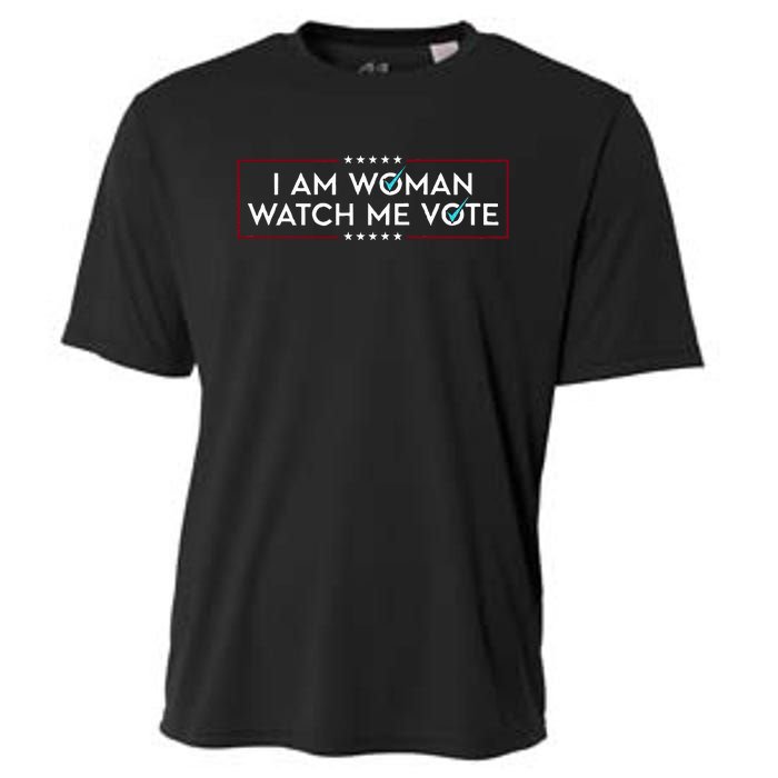 I Am Woman Watch Me Vote Cooling Performance Crew T-Shirt