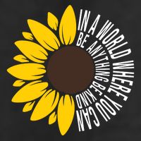 In A World Where You Can Be Anything Be Kind Sunflower Anti Bullying Adult Drive Performance Visor