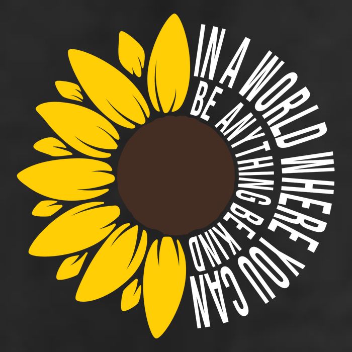 In A World Where You Can Be Anything Be Kind Sunflower Anti Bullying Adult Drive Performance Visor
