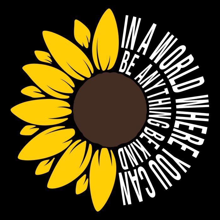 In A World Where You Can Be Anything Be Kind Sunflower Anti Bullying Flatbill Hat