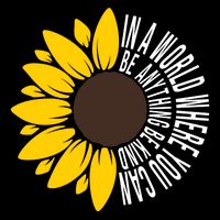 In A World Where You Can Be Anything Be Kind Sunflower Anti Bullying 16 in Basic Backpack