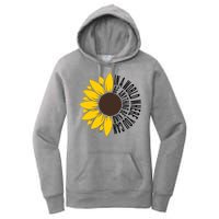 In A World Where You Can Be Anything Be Kind Sunflower Anti Bullying Women's Pullover Hoodie