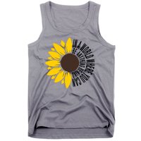 In A World Where You Can Be Anything Be Kind Sunflower Anti Bullying Tank Top