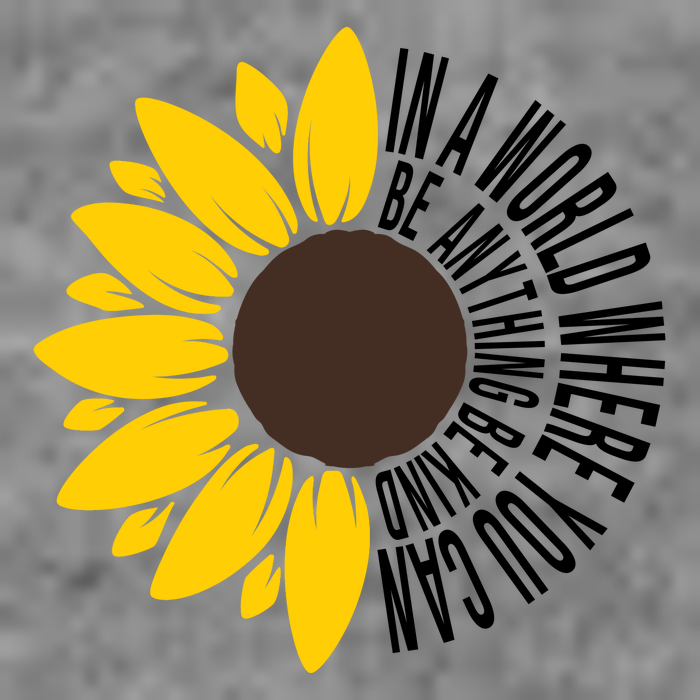 In A World Where You Can Be Anything Be Kind Sunflower Anti Bullying Wool Snapback Cap