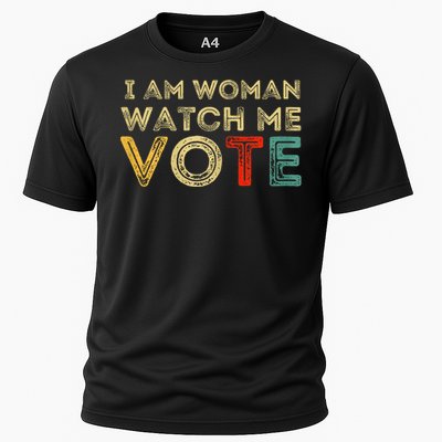 I Am Woman Watch Me Vote 2024 Cooling Performance Crew T-Shirt