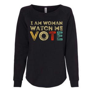 I Am Woman Watch Me Vote 2024 Womens California Wash Sweatshirt