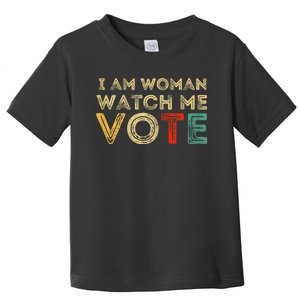 I Am Woman Watch Me Vote 2024 Toddler T-Shirt