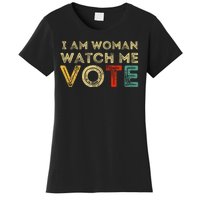 I Am Woman Watch Me Vote 2024 Women's T-Shirt