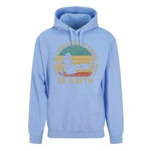 In A World Full of Karens  Be A Beth Unisex Surf Hoodie