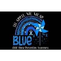 In April We Wear Blue For Child Abuse Prevention Awarenes Gifts Bumper Sticker