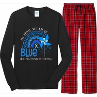 In April We Wear Blue For Child Abuse Prevention Awarenes Gifts Long Sleeve Pajama Set