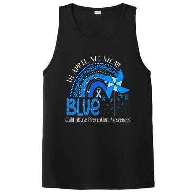 In April We Wear Blue For Child Abuse Prevention Awarenes Gifts PosiCharge Competitor Tank