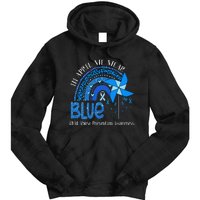 In April We Wear Blue For Child Abuse Prevention Awarenes Gifts Tie Dye Hoodie