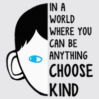 In A World Where You Can Be Anything Choose Kind Womens Funnel Neck Pullover Hood
