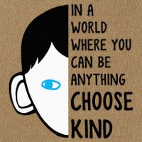 In A World Where You Can Be Anything Choose Kind Cotton Canvas Backpack