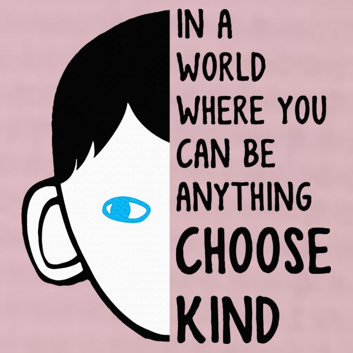 In A World Where You Can Be Anything Choose Kind 25L Jumbo Tote