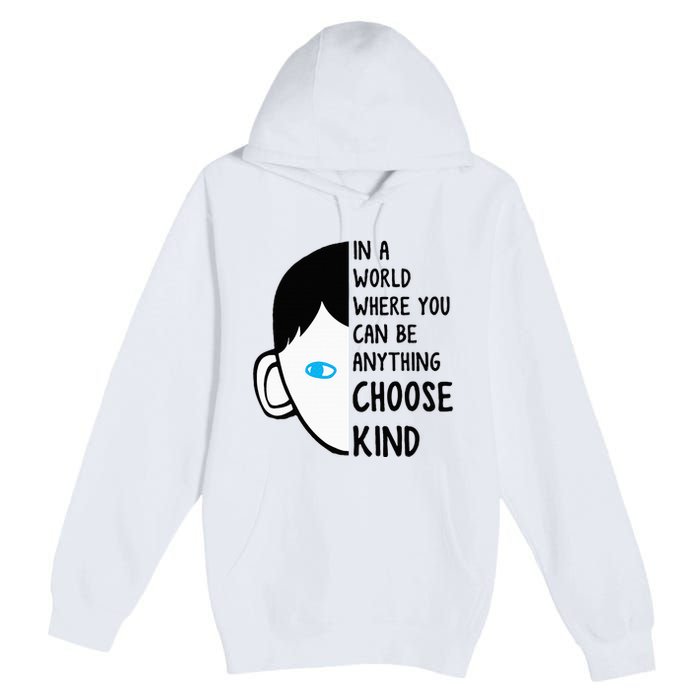 In A World Where You Can Be Anything Choose Kind Premium Pullover Hoodie