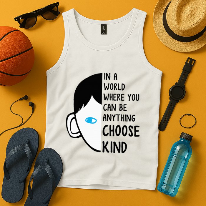 In A World Where You Can Be Anything Choose Kind Tank Top
