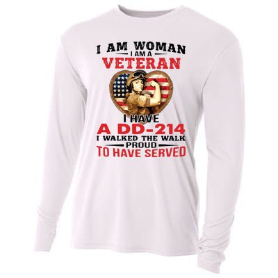 I Am Woman Veteran I Have A đ 214 I Walked The Walk To Have Served Cooling Performance Long Sleeve Crew