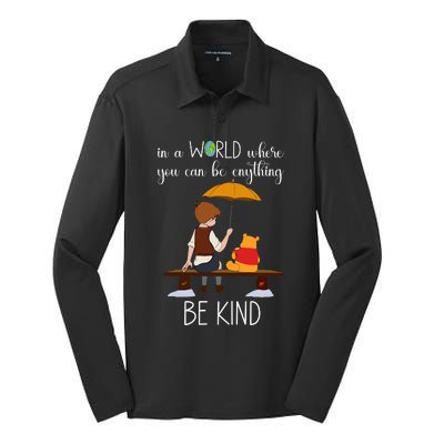 In A World Where You Can Be Anything Silk Touch Performance Long Sleeve Polo