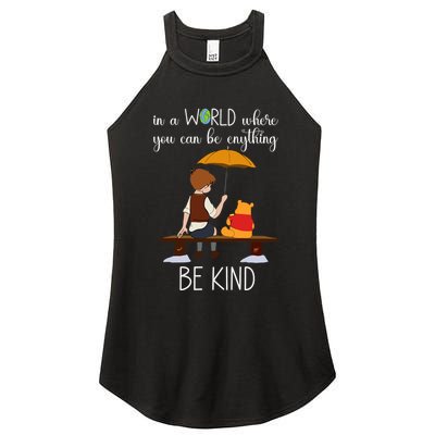 In A World Where You Can Be Anything Women's Perfect Tri Rocker Tank