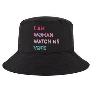 I Am Woman Watch Me Vote 2024 Cool Comfort Performance Bucket Hat