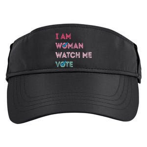 I Am Woman Watch Me Vote 2024 Adult Drive Performance Visor