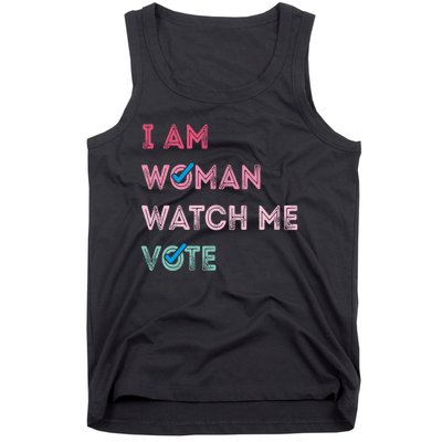 I Am Woman Watch Me Vote 2024 Tank Top