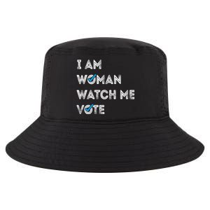 I Am Woman Watch Me Vote 2024 Cool Comfort Performance Bucket Hat