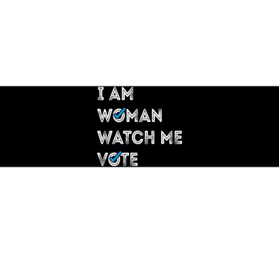 I Am Woman Watch Me Vote 2024 Bumper Sticker