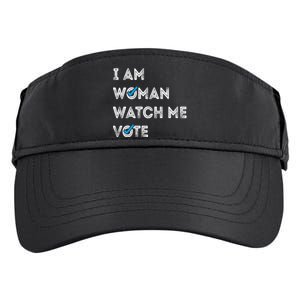 I Am Woman Watch Me Vote 2024 Adult Drive Performance Visor