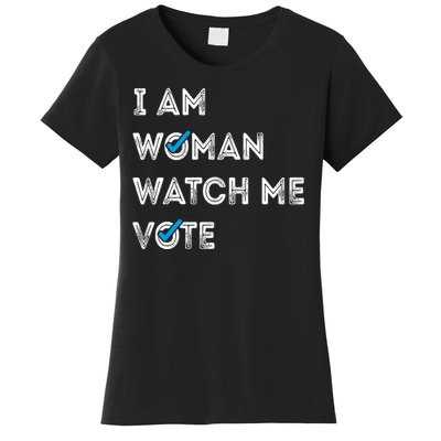 I Am Woman Watch Me Vote 2024 Women's T-Shirt